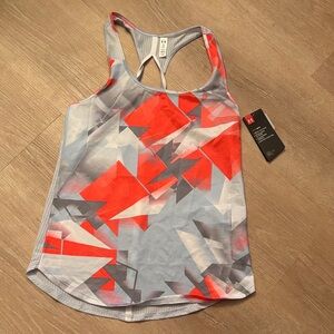 Under Armour Women's Abstract Tank Top - Red and Gray